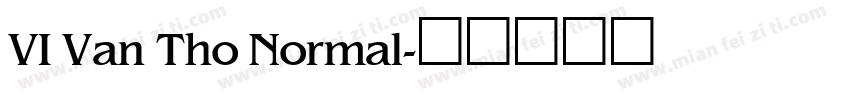 VI Van Tho Normal字体转换
